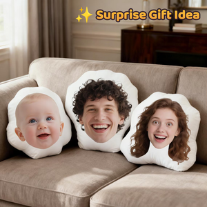 Custom Face Shaped Pillow: Personalized Photo Gift